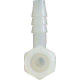 Barb Adapter, 1/4"b x 1/4"mpt, 90 Degree, Nylon : 63194