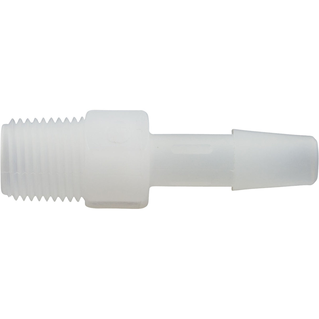 Barb Adapter, 1/4"b x 1/8"mpt, Kynar : 64794