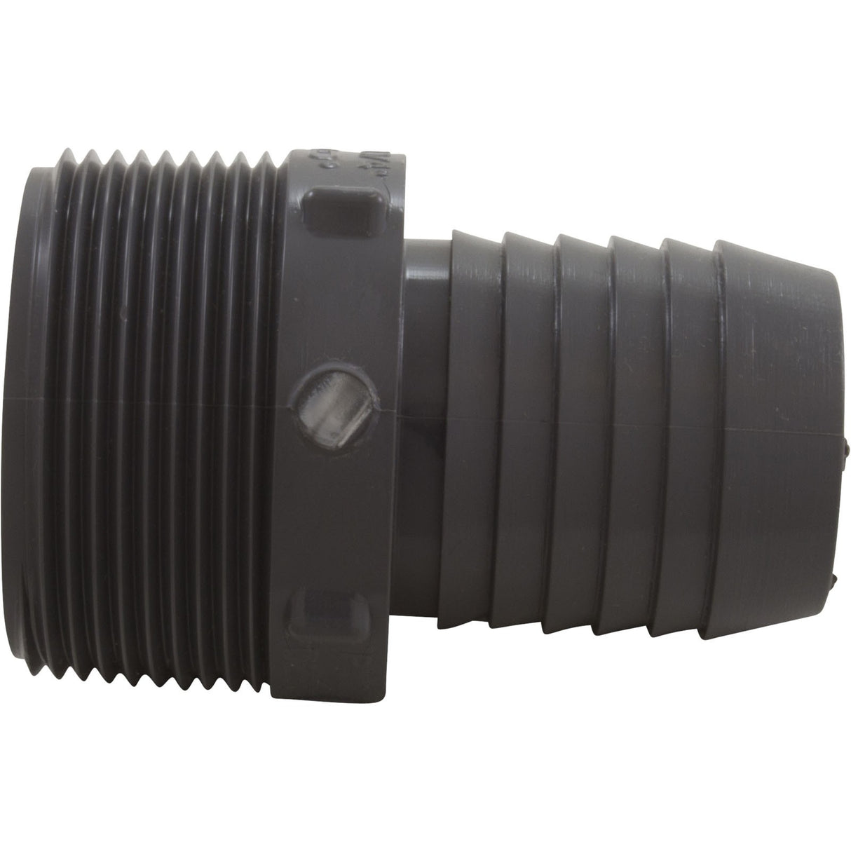 Barb Adapter, Lasco, 1-1/2"mpt x 1-1/4"b, PVC : 1436212