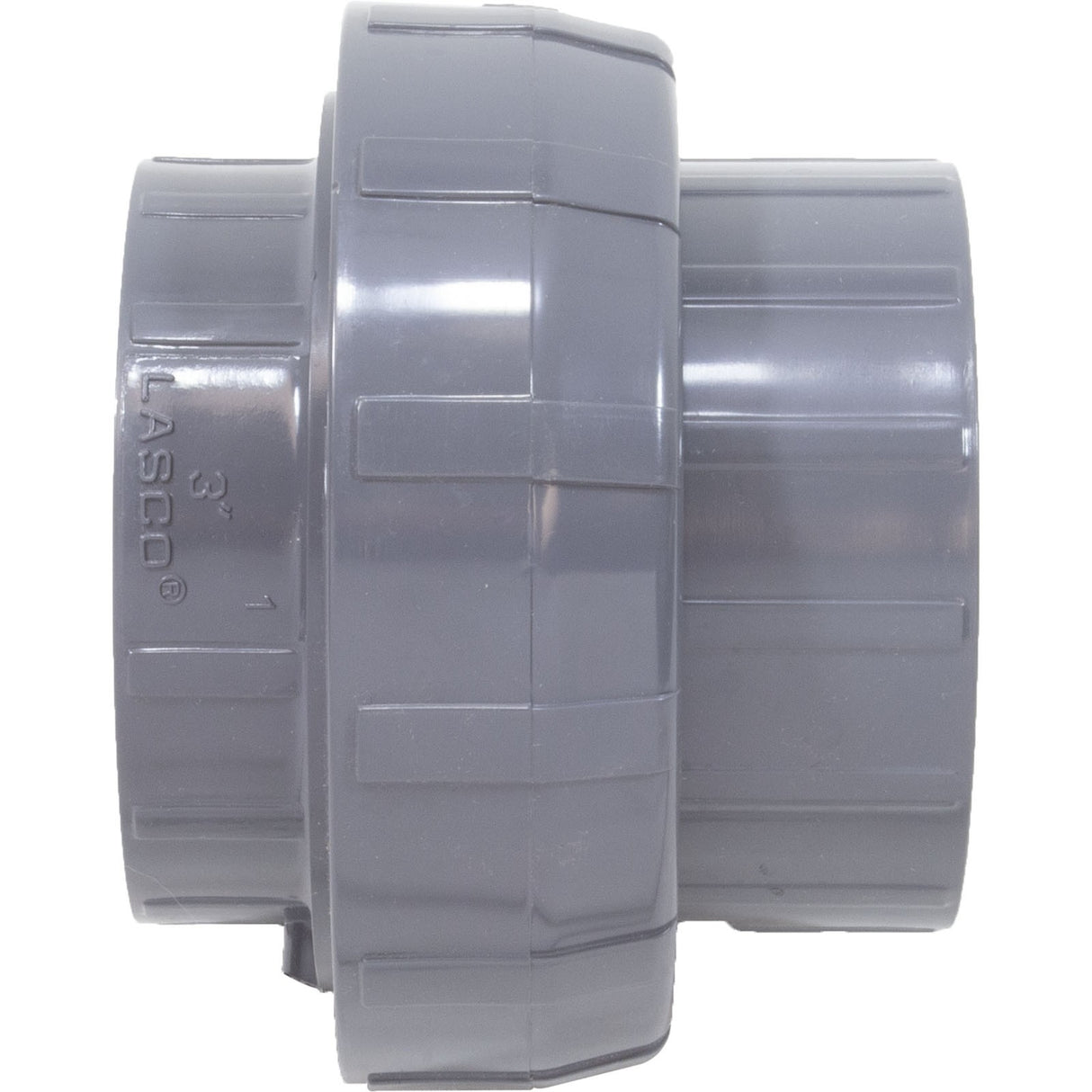 Union, Lasco, 3"s x 3"s, O-Ring Type, SCH80 PVC : 897-030