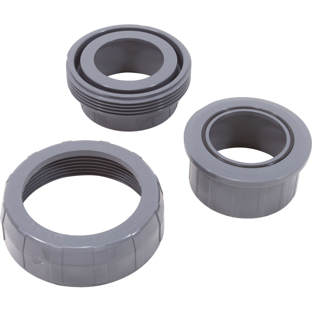 Union, Lasco, 3"s x 3"s, O-Ring Type, SCH80 PVC : 897-030
