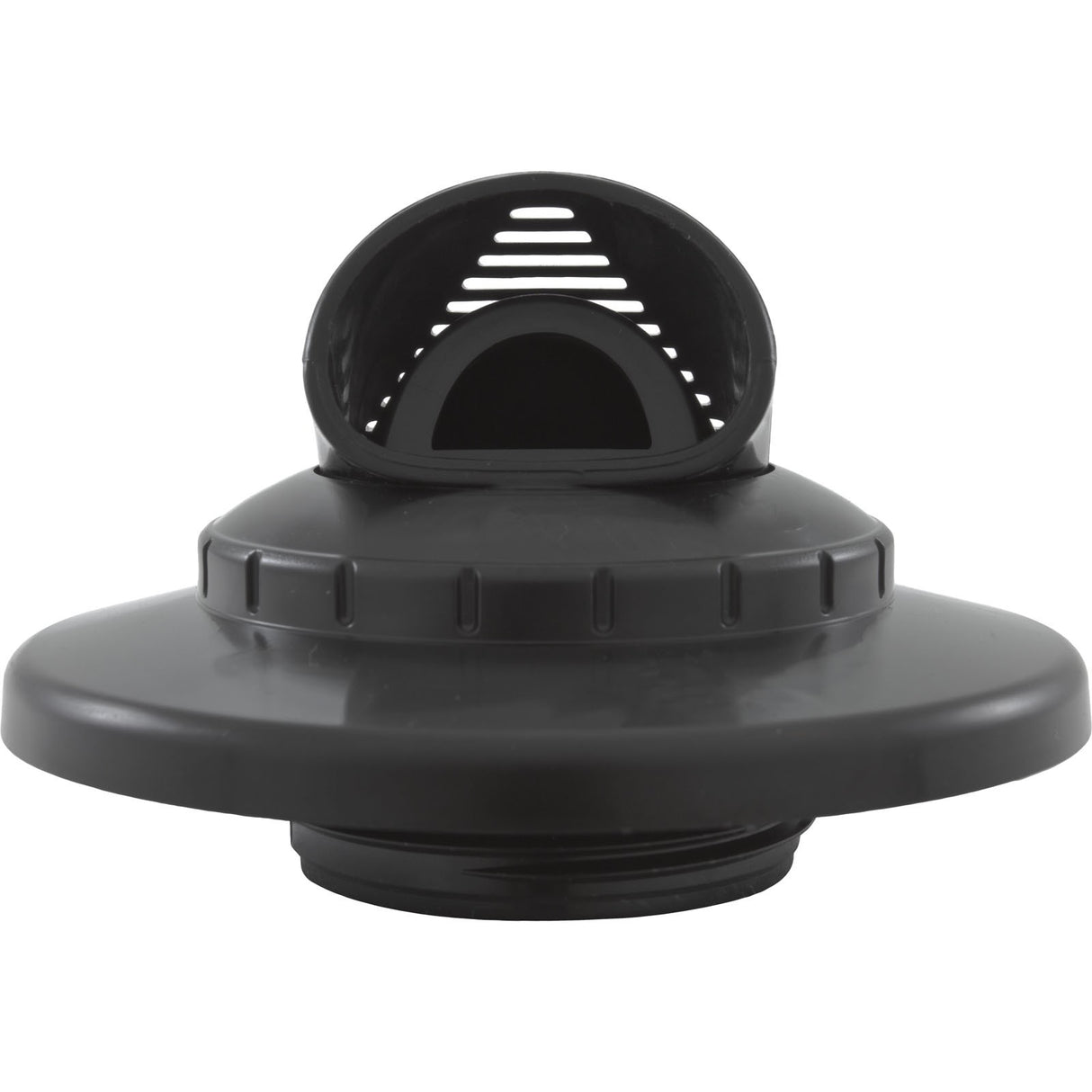 Inlet Fitting, Infusion Venturi, 1-1/2"mpt, w/Flange, Black : VRFTHFBK