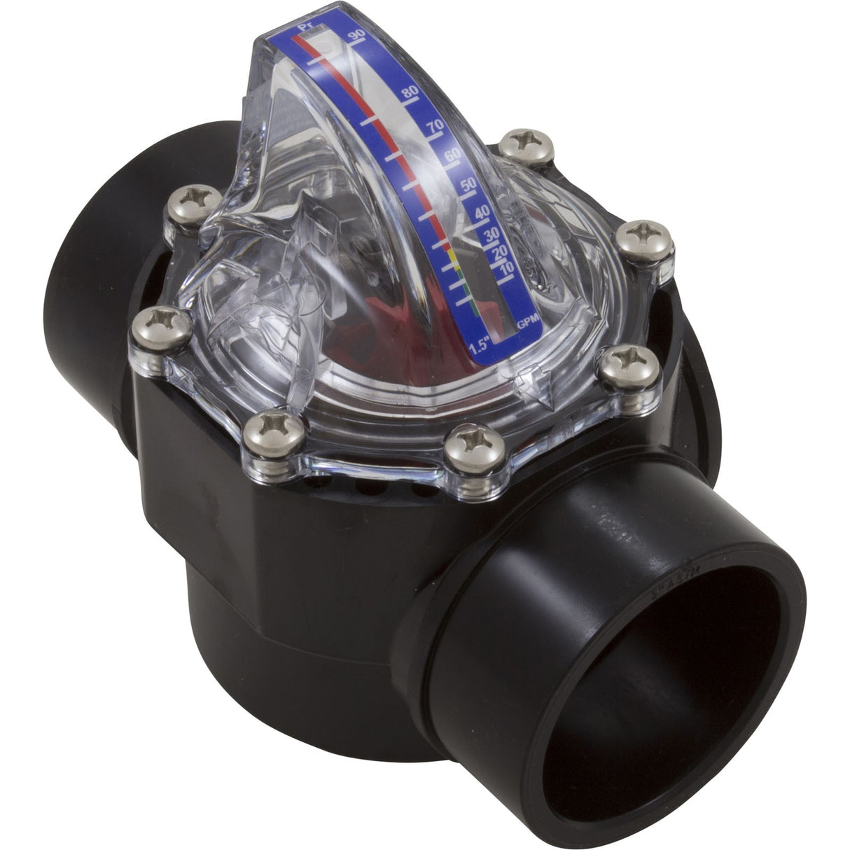 Flow Meter/Check Valve, FlowVis, 1-1/2”s : FV-C-15