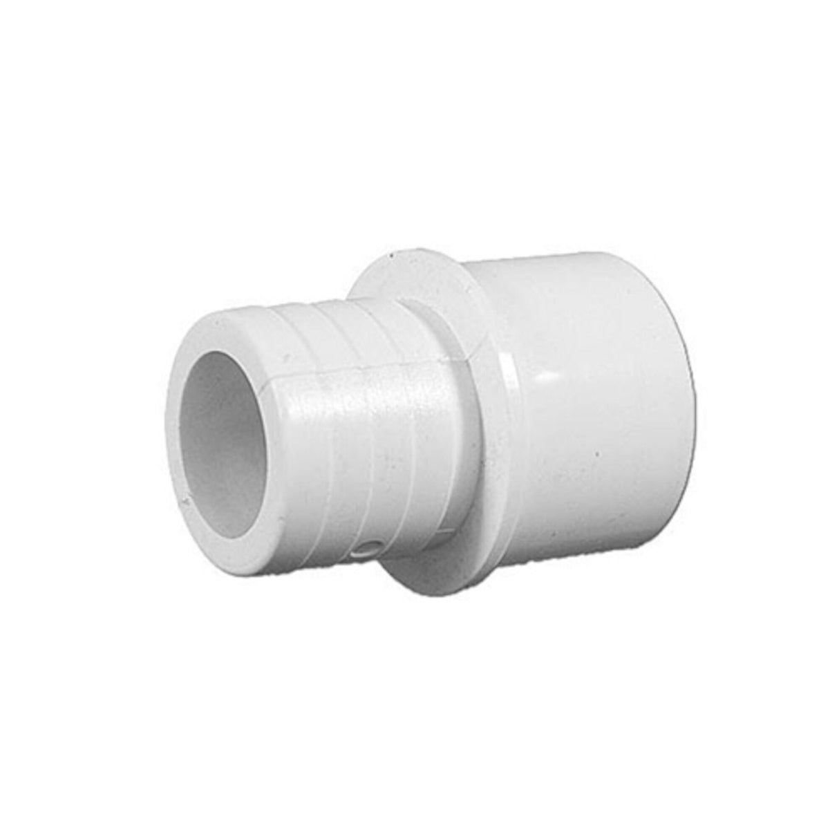 Fitting, PVC, Ribbed Barb Adapter, 1"RB x 3/4"S-1" spg. : 425-1010