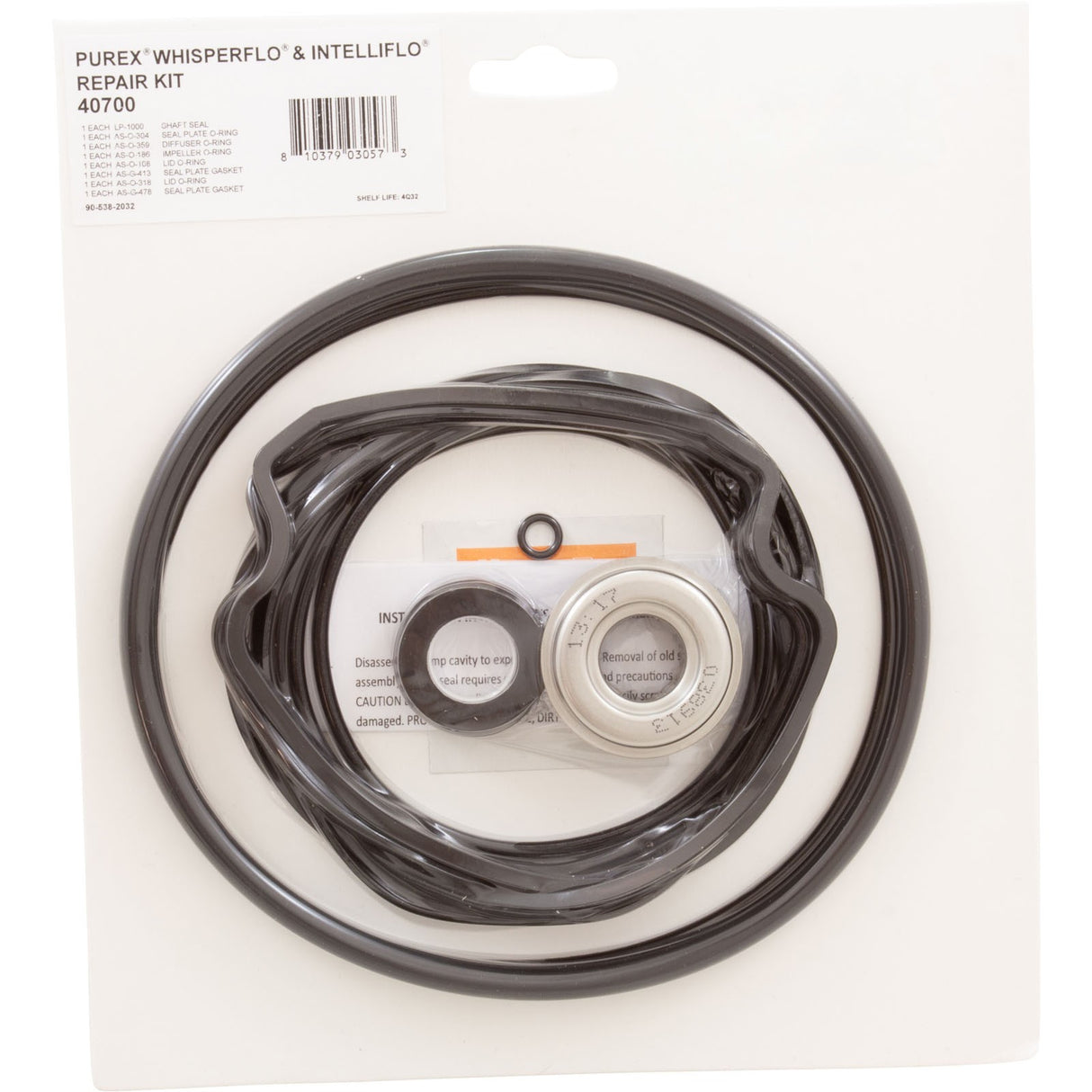Pump O-Ring Kit, Generic WhisperFlo, w/Seal :