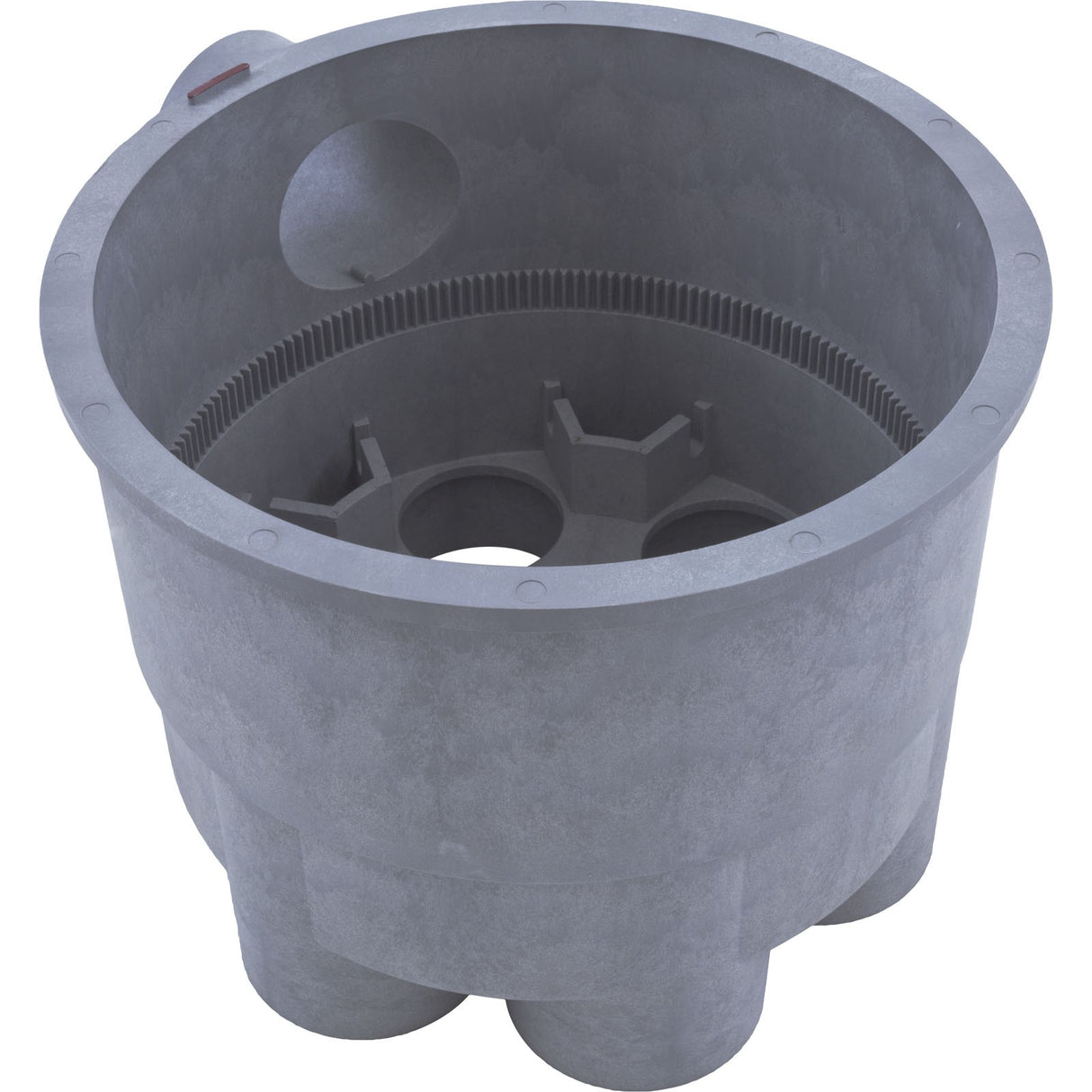 Housing, A & A 6 Port Low Profile Valve, 2", Bottom, Gray : 541763