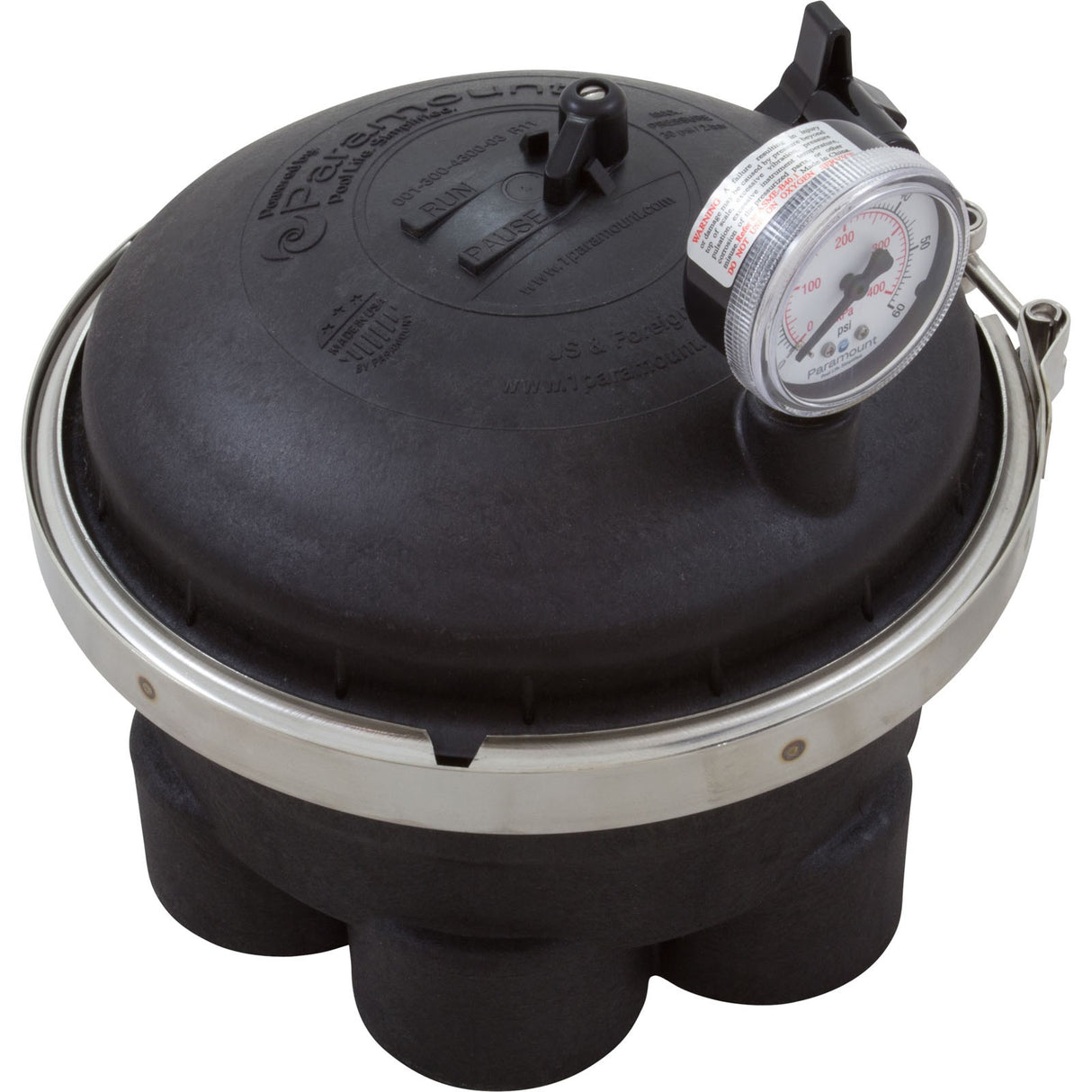 Water Valve, Paramount, 6 Port, 2", Black : 004-302-4184-03