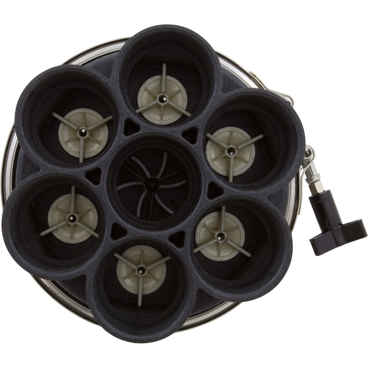 Water Valve, Paramount, 6 Port, 2", Black : 004-302-4184-03