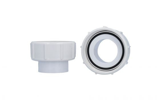 Union, Pump, Aqua-Flo, 1-1/2"S 2"Spg x 2"FBT Set of 2 : 52273000