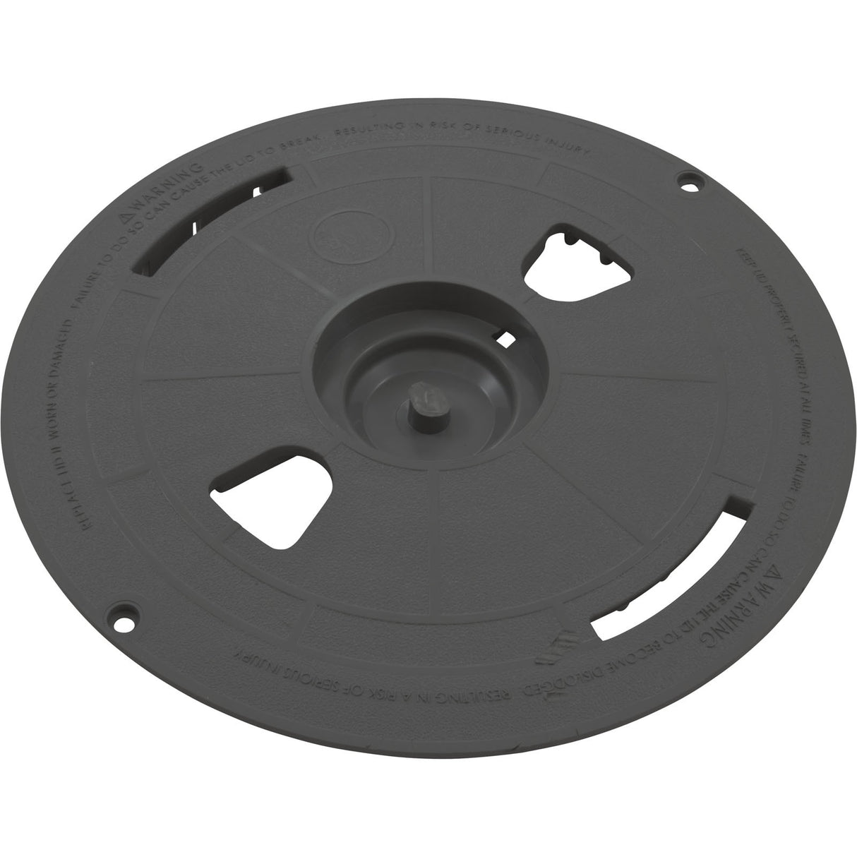 Pool Skimmer Gunite Lid R1 - Drk Gry : 519-6459-DKG