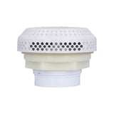 Suction Assembly, Waterway, VGB, Hi-Flo, 3-3/4"Dia Cover, 1-1/2"S x Standard Nut, White : 640-3250V