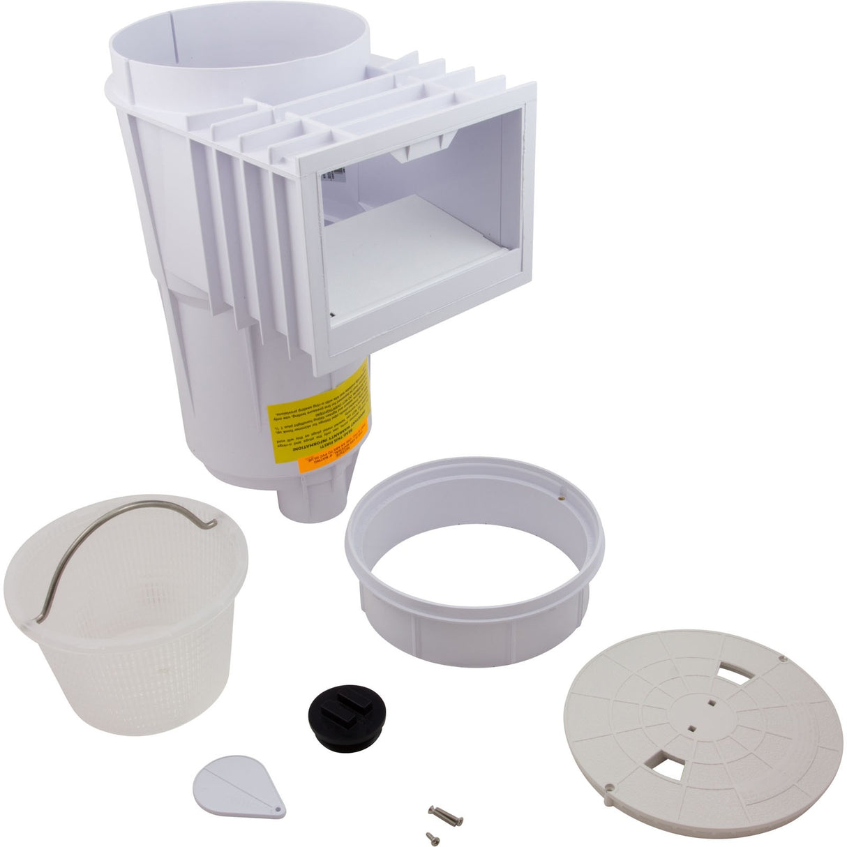 Skimmer Complete, Pentair Bermuda, 2"fpt, Gunite, White : 506362