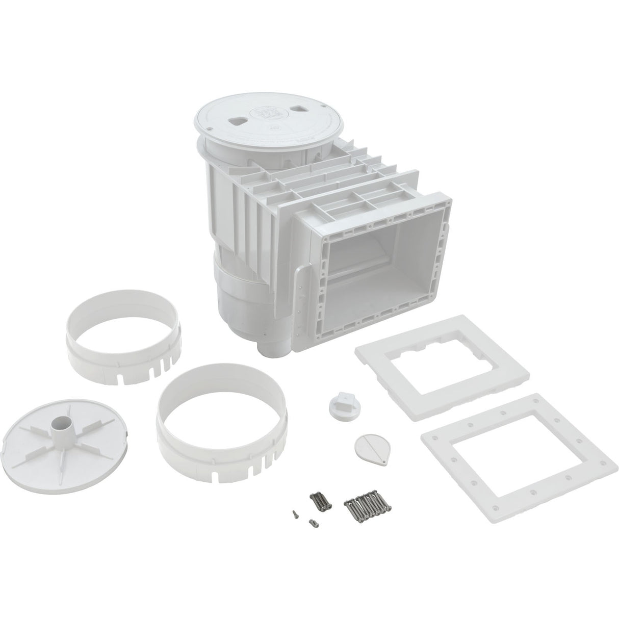 Skimmer Complete, WW Renegade, Pool Fiberglass, 2", White, Round : 540-8620