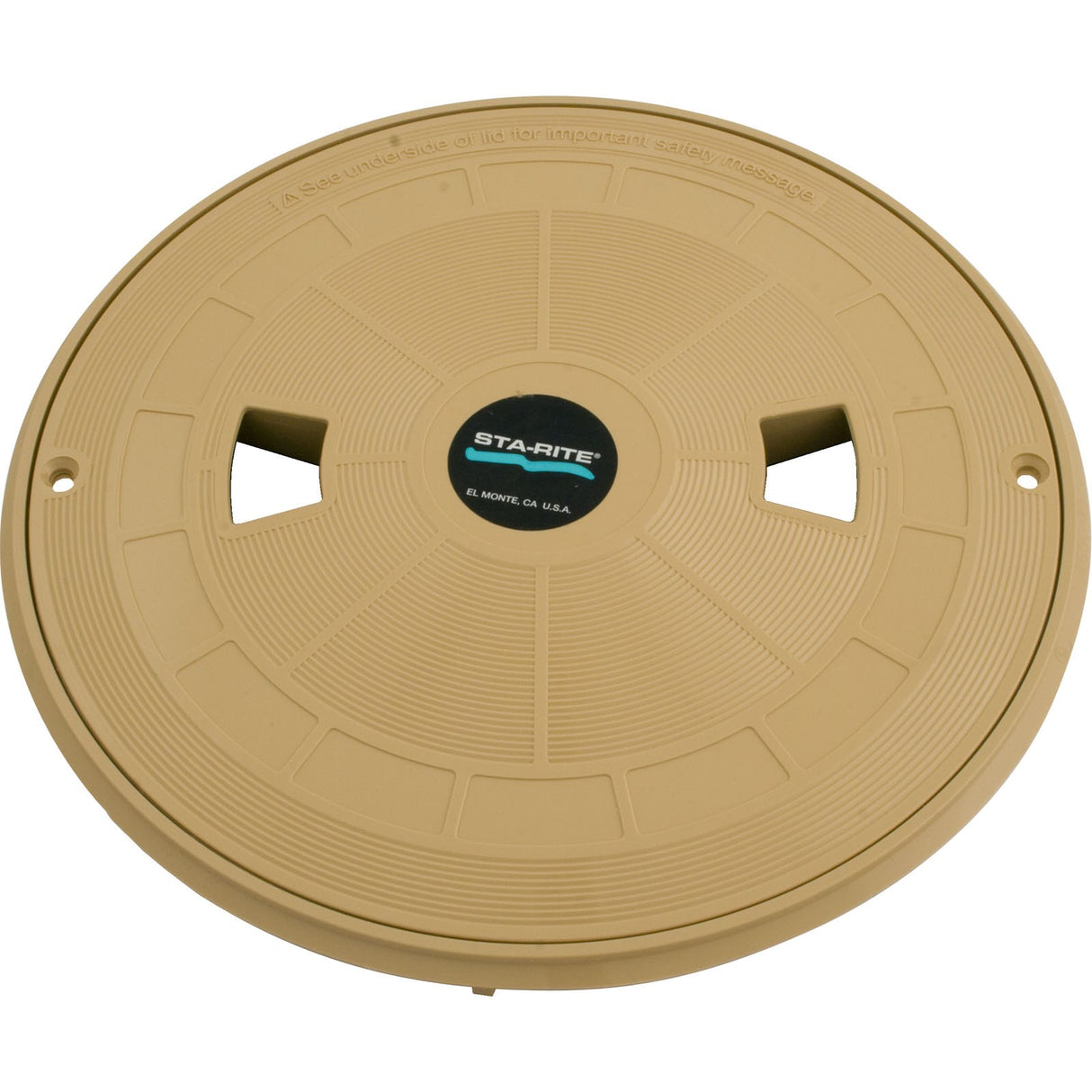 Skimmer Lid Assembly, Pentair Sta-Rite U-3, 10-1/2"od, Tan : 08650-0159