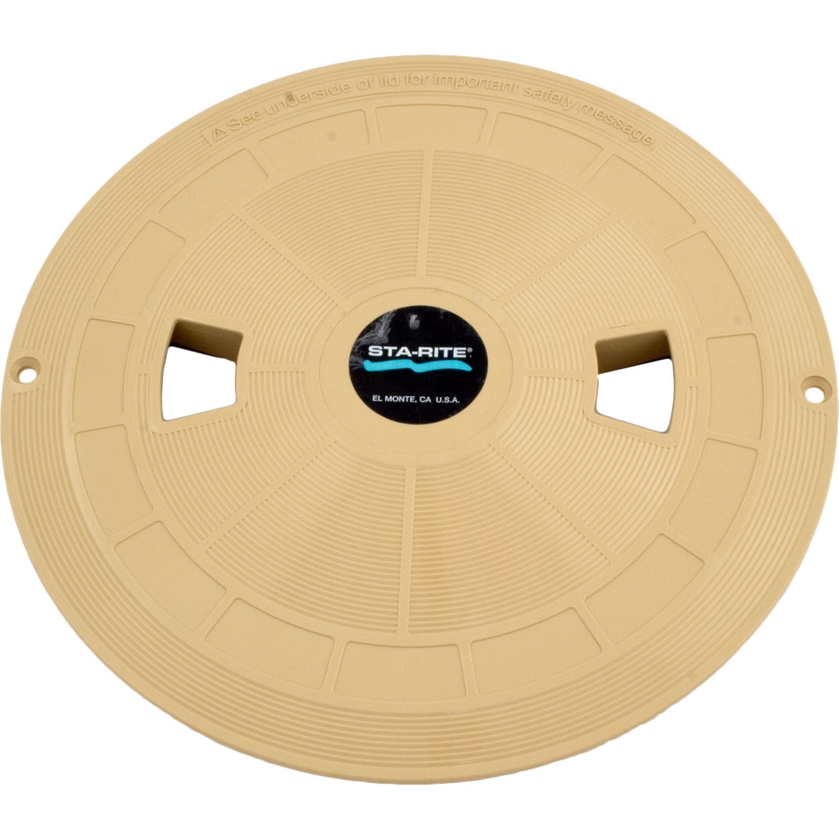 Skimmer Lid, Pentair Sta-Rite U-3, 9-13/16"od, Tan : 08650-0158
