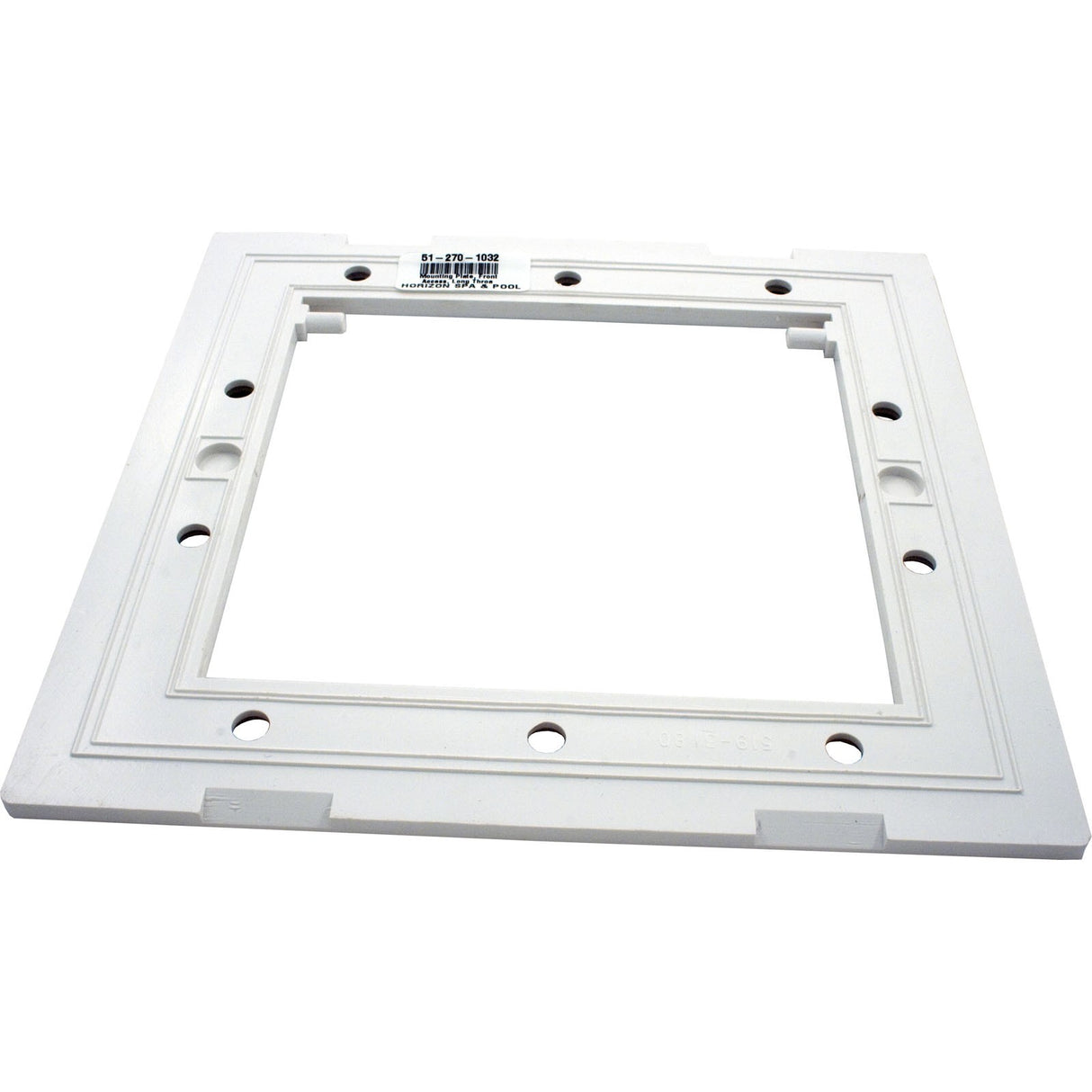 Skimmer Faceplate, Waterway FloPro, Front Access, Long, White : 519-3180