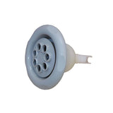 Jet Internal, Pentair Cyclone, 7 Hole Twin Spin, 5" Face, 5-Scallop, Textured, Light Gray : 951081