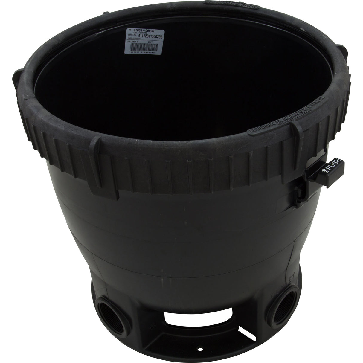 Tank Body, Pentair Sta-Rite System 2, Black : 27001-0009S - StaRite/Pentair - 022315208049 - PartsForSpas.com