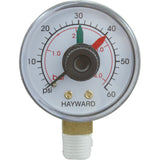 Pressure Gauge, Hayward, 1/4"mpt, 0-60psi, Bottom Mount, w/Dial : ECX271261