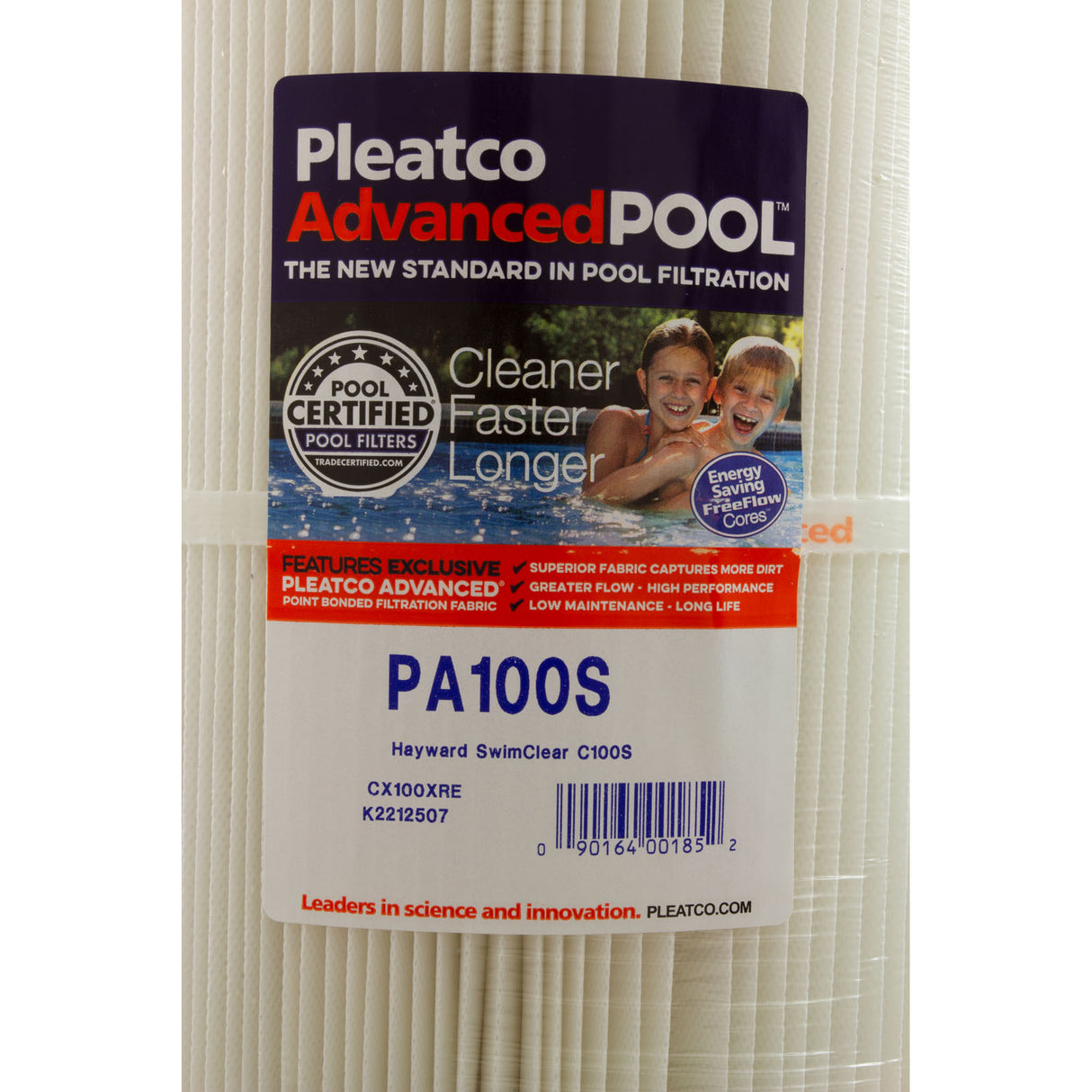 Cartridge, 100sqft, 4"ot, 4"ob, 10-1/8", 19-1/2", 4oz : PA100S