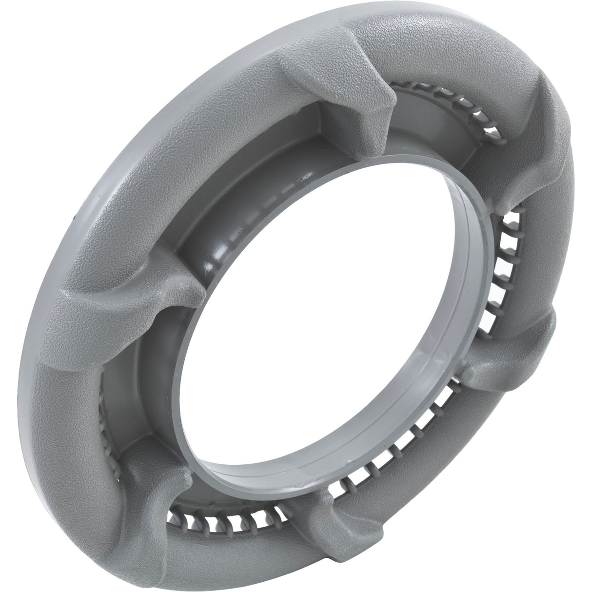 Trim Ring, Waterway Dyna-Flo XL, Scalloped, Gray : 519-8267 - Waterway Plastics - 519-8267 - PartsForSpas.com