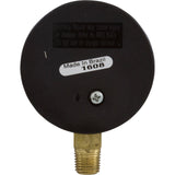 Vacuum Gauge, 1/4"mpt, 0-30 in.Hg, Bottom Mount, Generic : 1422