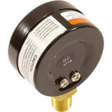 Pressure Gauge, 1/4"mpt, 0-30psi, Bottom Mount, 2"fd, Generic :