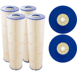 Cartridge, 4 Pack, 85sqft, 3"ot, 3"ob, 7", 27"L, 4oz : PJAN85-PAK4