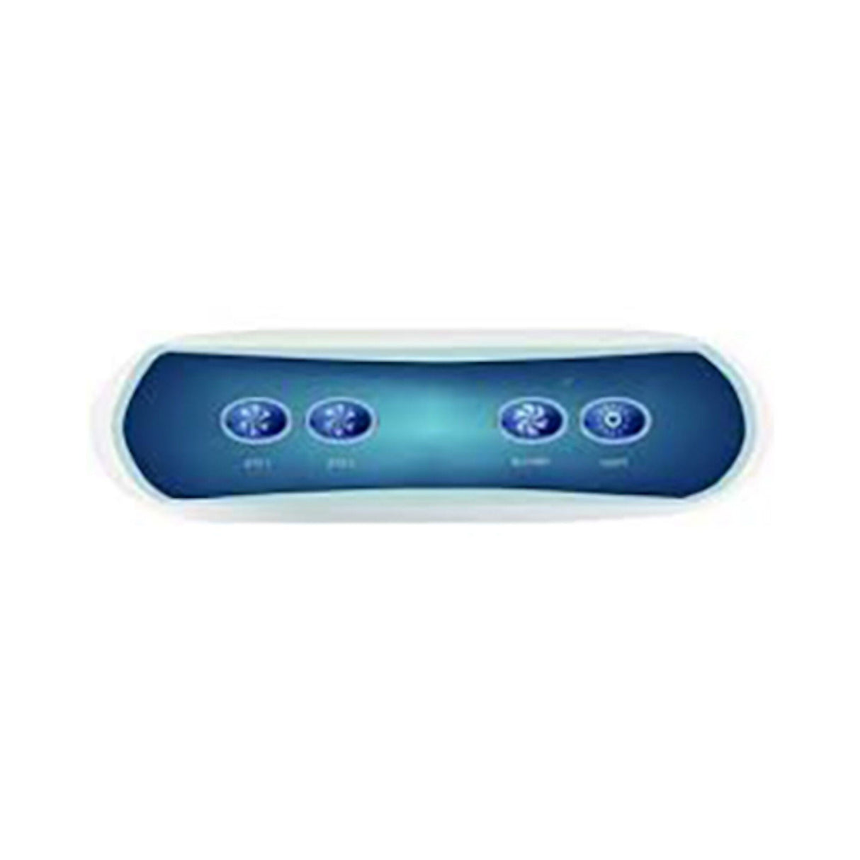 Overlay, Spaside, Balboa Auxilliary, 4-Button, Pump1-Pump2-Blower-Light : 10559
