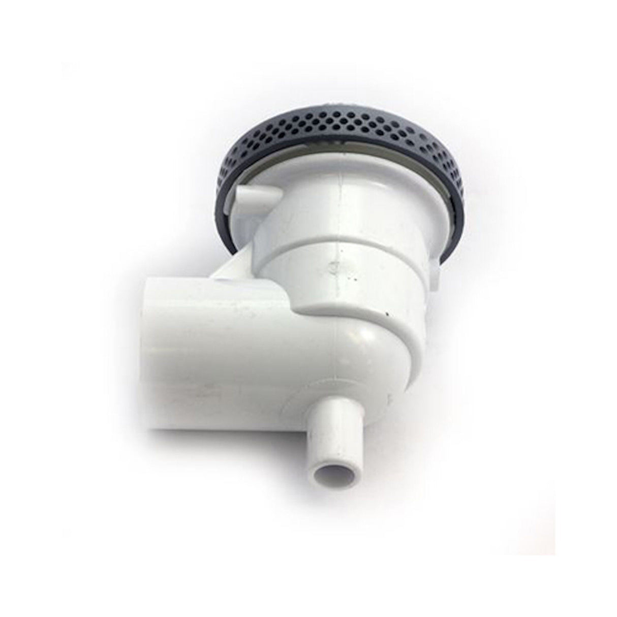 Suction Assembly, CMP, VGB, Low Profile, 4"Diameter, White w/ 90° Ell, Less Vacuum Break : 25202-000