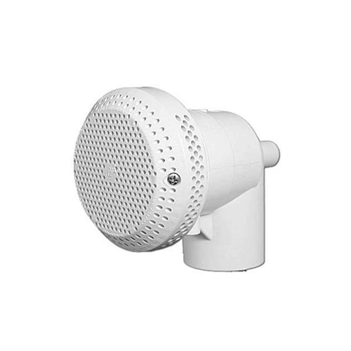 Suction Assembly, Waterway, VGB, Hi-Flo, 3-3/4"Dia Cover, 1-1/2"S, 90° Ell w/Vacuum Break, White : 640-3280V