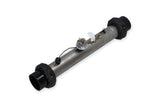 Heater Assembly, Jacuzzi, R574/576, 4.0kW, 230V, 2" x 15"Long, w/1.25 Psi Pressure Switch, Hi-Limit Sensor, Tailpieces : 58048