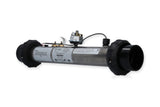 Heater Assembly, Jacuzzi, R574/576, 4.0kW, 230V, 2" x 15"Long, w/1.25 Psi Pressure Switch, Hi-Limit Sensor, Tailpieces : 58048