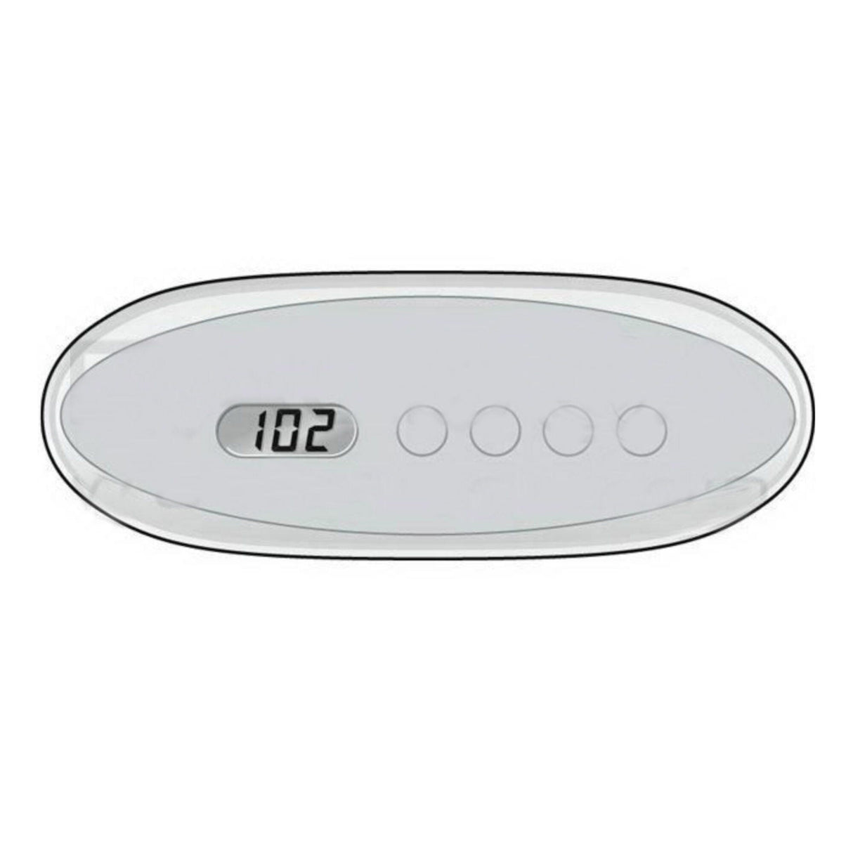 Spaside Control, Balboa ML240, Oval, 4-Button, LCD, No Overlay : 54327