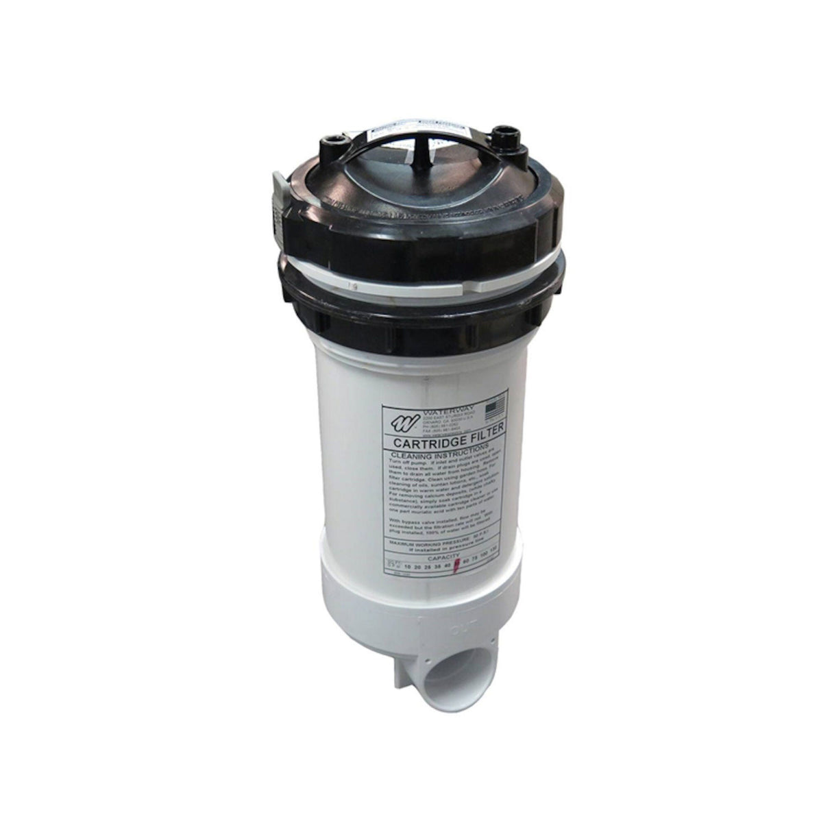 Filter Assembly, Waterway, 2" Top Load, 50sq ft, w/Bypass : 502-5050