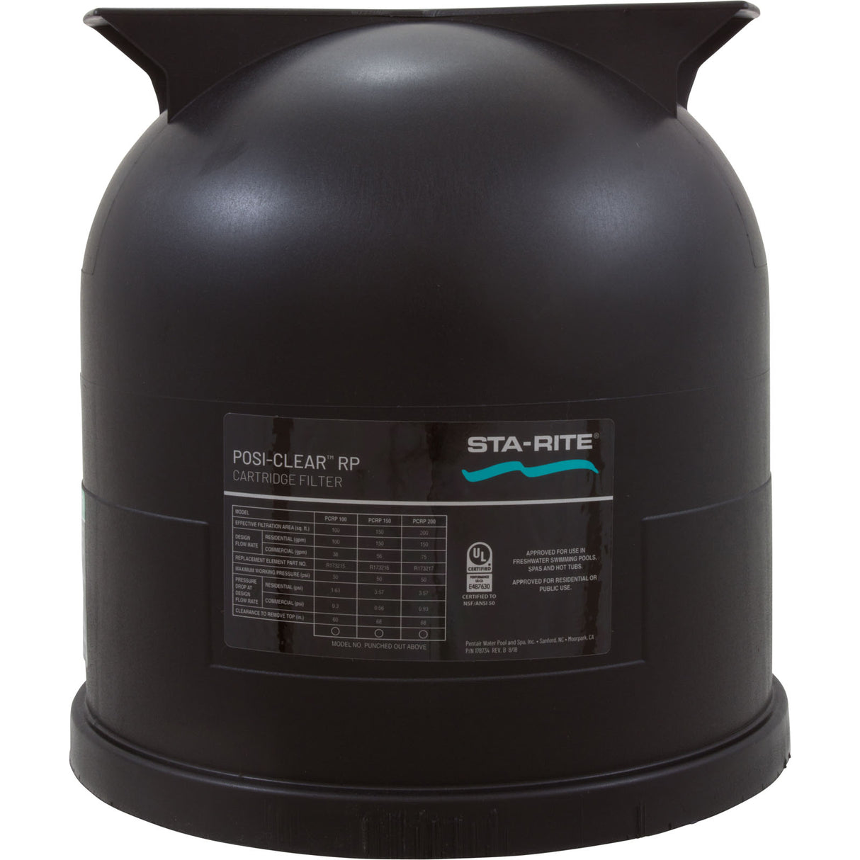 Lid Lg Pxc Rplcmnt : 178745Z - Pentair - 788379852535 - PartsForSpas.com