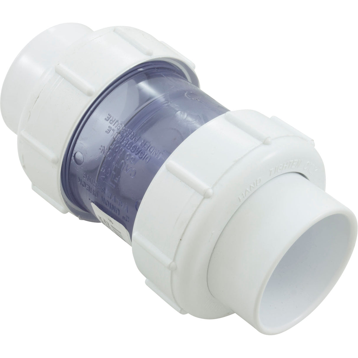 Check Valve 5Lb. 2" Sxs Clear Pvc Union : 1795C20 - Flo Control - 670686100013 - PartsForSpas.com