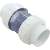Check Valve 5Lb. 2" Sxs Clear Pvc Union : 1795C20 - Flo Control - 670686100013 - PartsForSpas.com