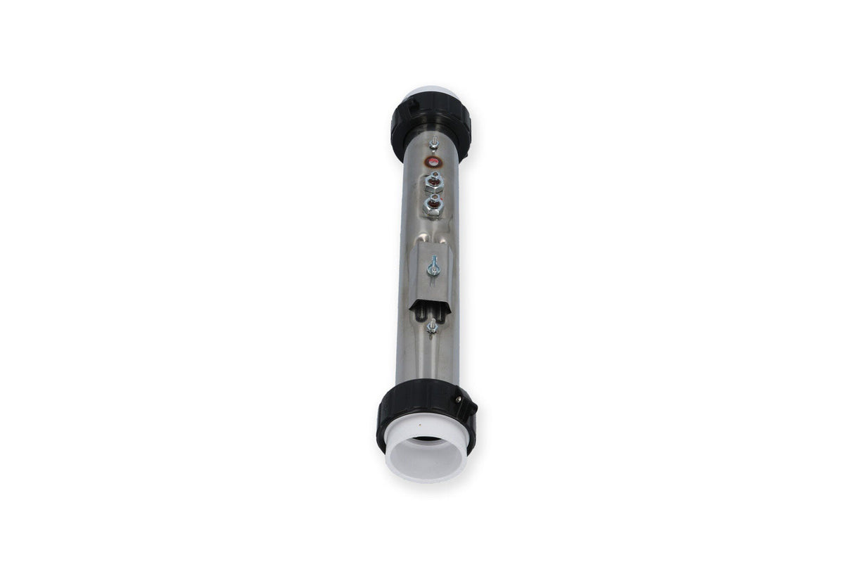 Heater Assembly, HydroQuip/Hurricane, 5.5kW, 230V, 2" x 15"Long, w/Tailpieces, 2 Internal T-Wells : C2550-0002ET