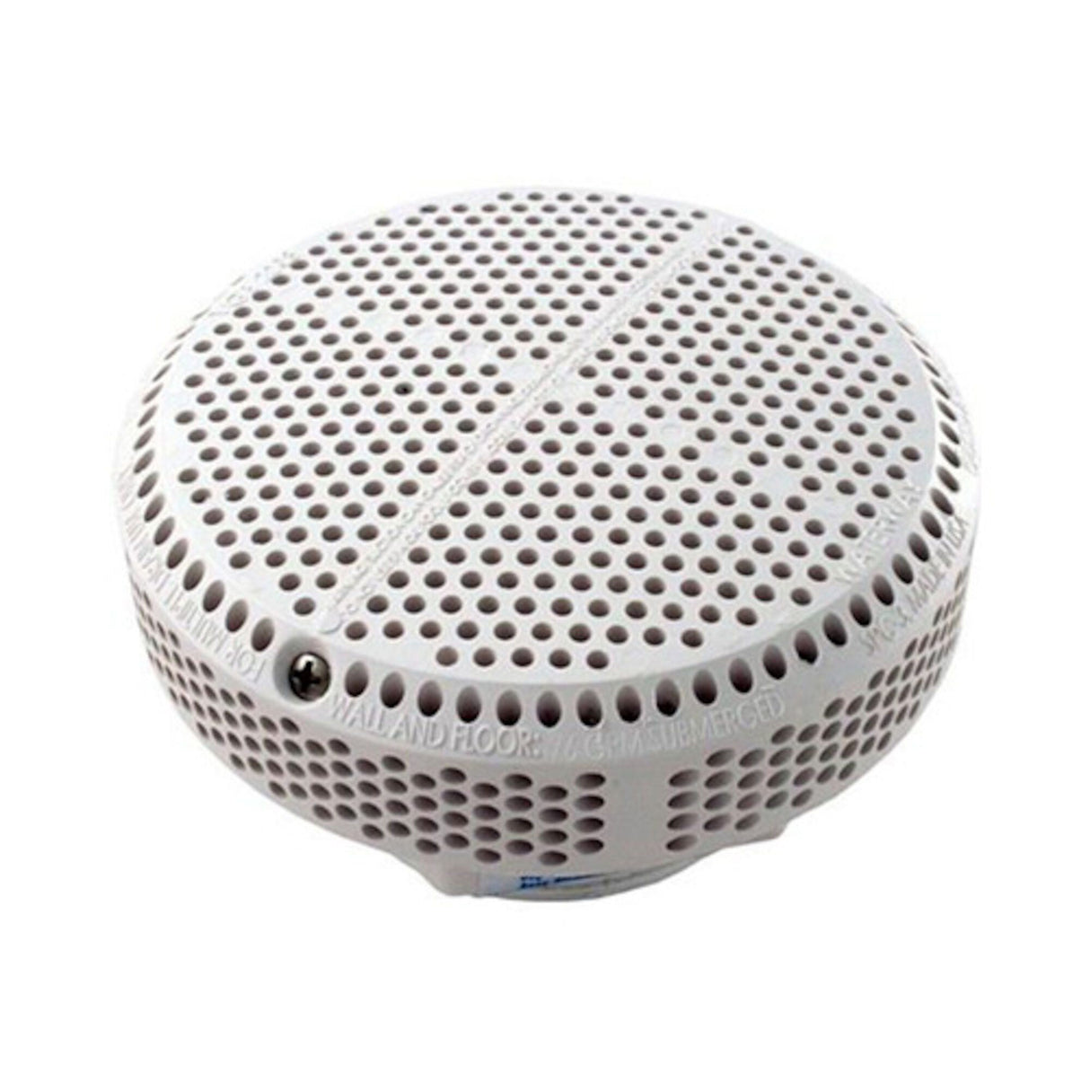Suction Assembly, Waterway, VGB, Super Hi-Flo, 5"Dia Cover, 2-1/2" Straight Nut, White : 640-3790V