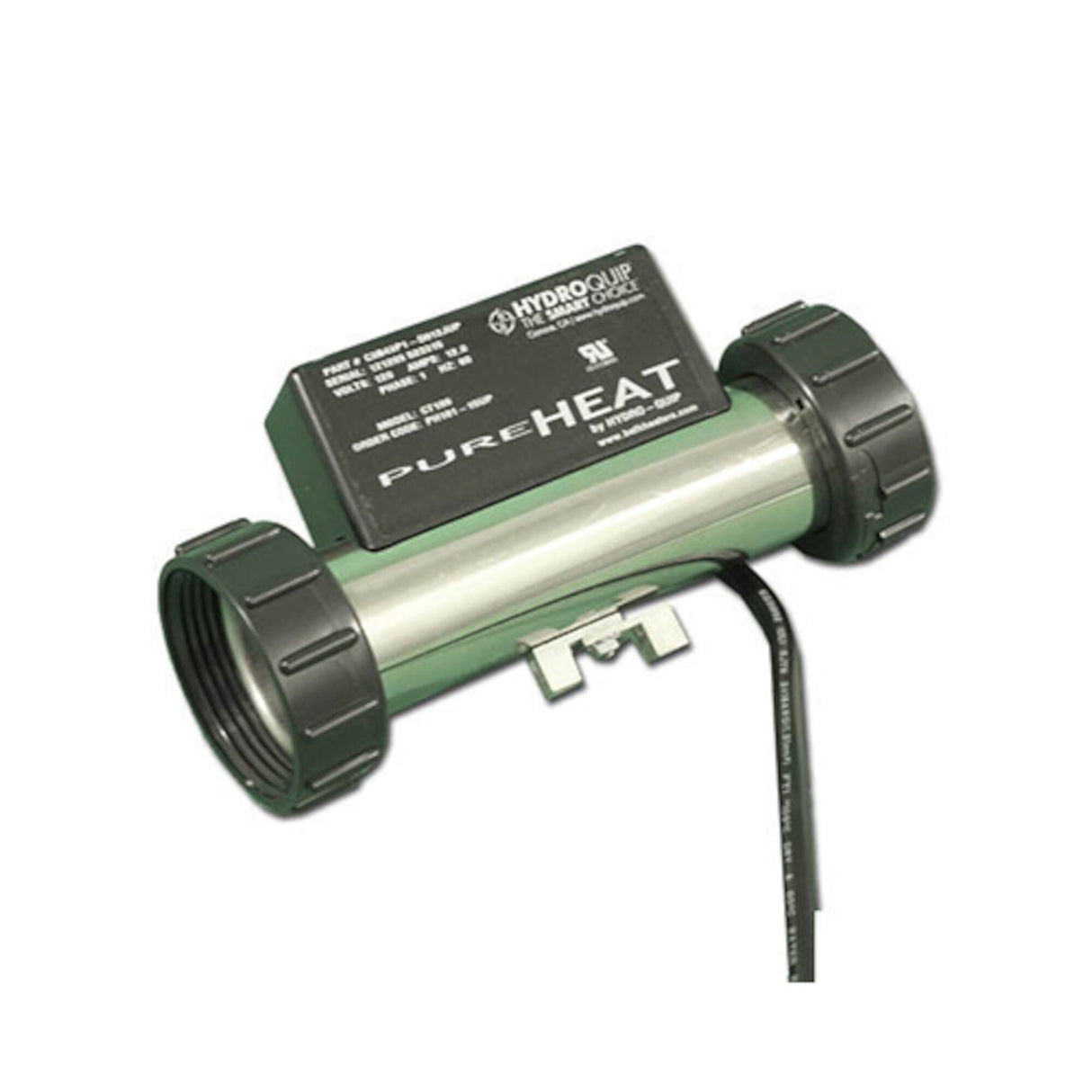 Bath Heater, HydroQuip In-Line w/Pressure Switch,1.5KW, 115V, 1-1/2", NEMA Cord : PH101-15UP