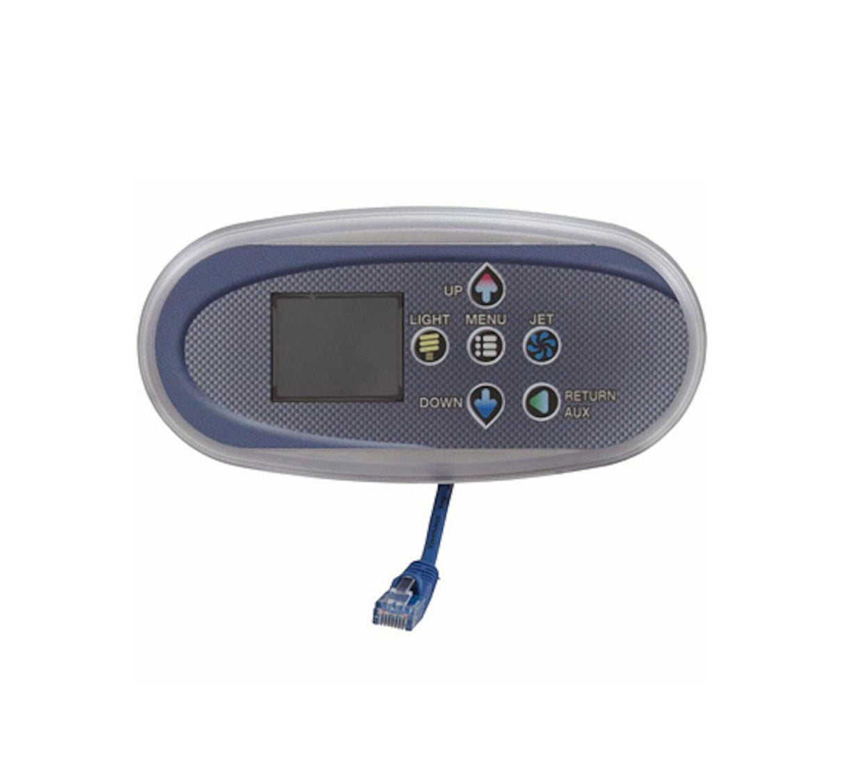 Spaside Panel, Waterway NEO1100, 7-Button, LT,J1,J2,RET/AUX : 777-WW00382