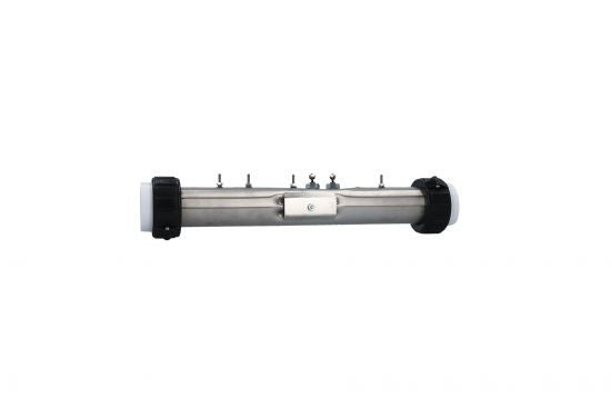 Heater Assembly, Gecko MSPA, 5.5kW, 230V, 2" x 15"Long w/External T-Well, Pressure Tap : C2550-0601ET