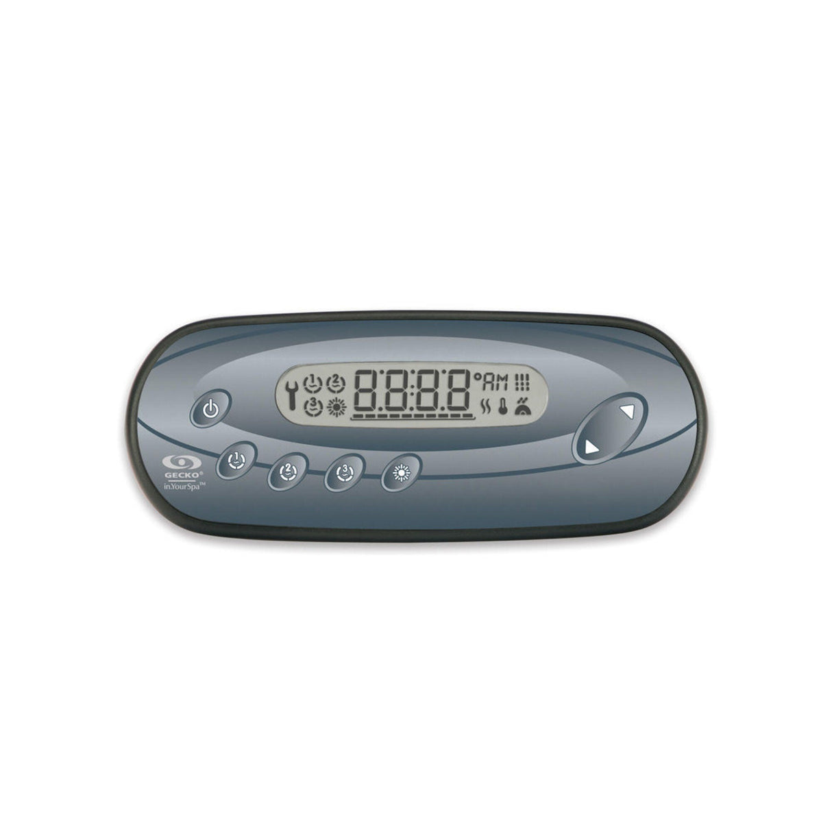 Spaside Control, Gecko IN.K450-3OP-25, 7-Button, LCD, w/Overlay, 25' Cable, w/in.link Plug : 0607-005017