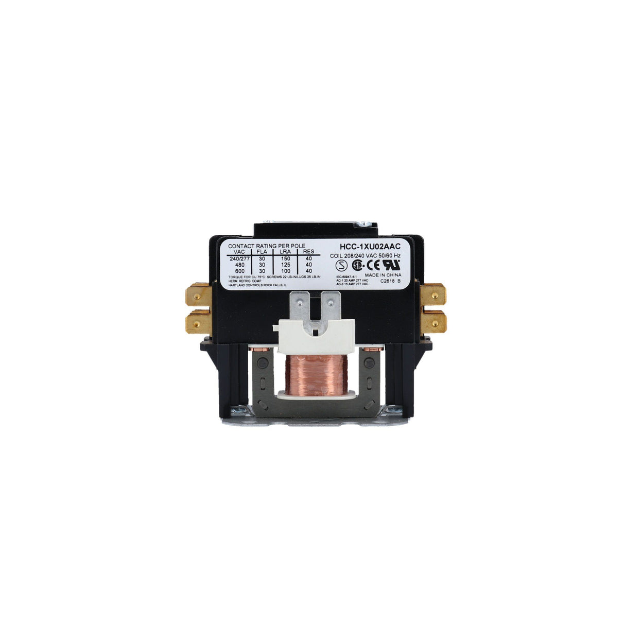 Contactor, SPST, 240VAC Coil, 25A : SPC-240