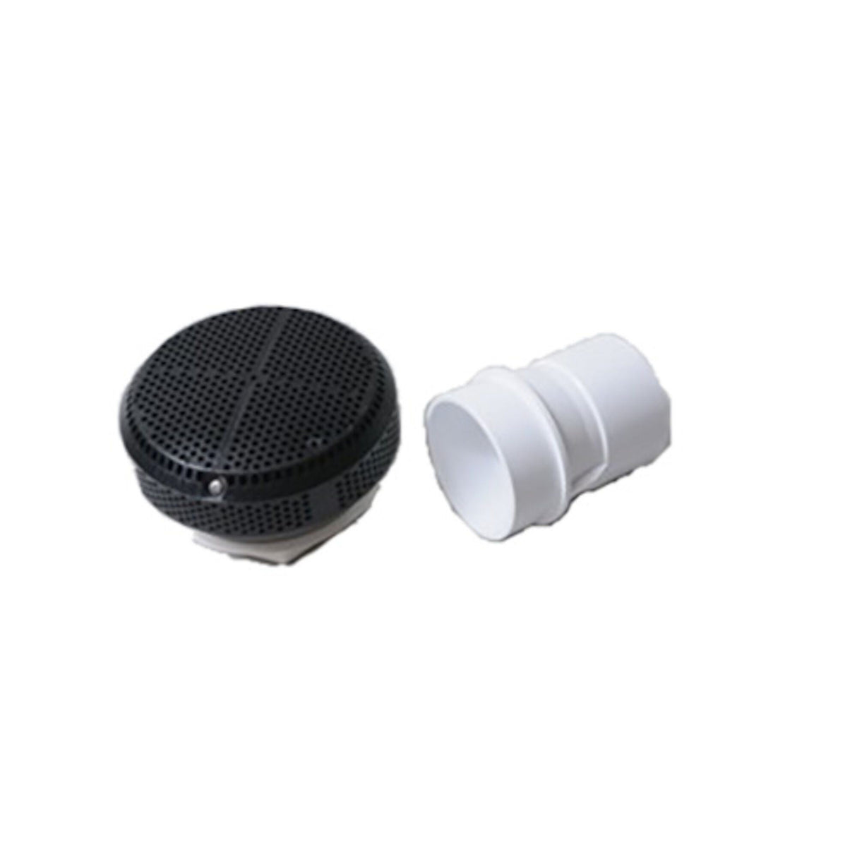 Suction Assembly, Waterway, VGB, Super Hi-Flo, 5"Dia Cover, 2"Straight Nut, Black : 640-3631V