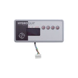 Spaside Control, HydroQuip Eco-7, Large Rectangle, 4-Button, LED, Pump1-Light-Up-Down : 34-0198