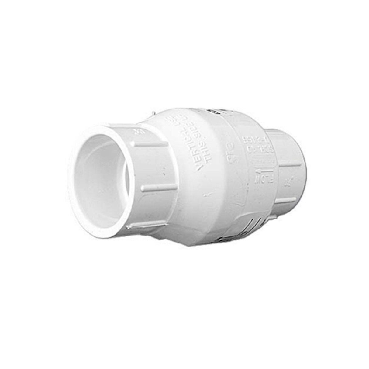 Check Valve, Flo-Control, Swing, 1-1/2"S x 1-1/2"S, White : 1520-15-WHT