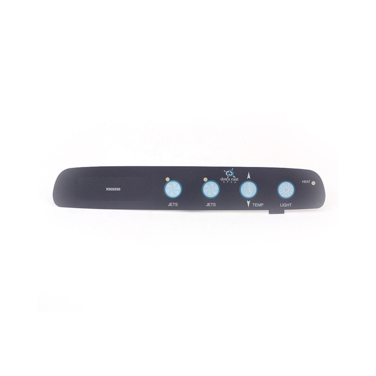 Overlay, Spaside, Master Spa MAS425/460, 4-Button Long, LCD, Jets-Jets-Temp-Light : X505250
