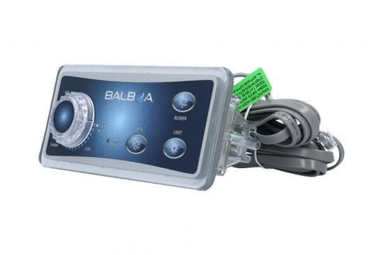 Spaside Control, Balboa Analog Duplex, 3-Button, Knob-Blower-Jets-Light : 51221